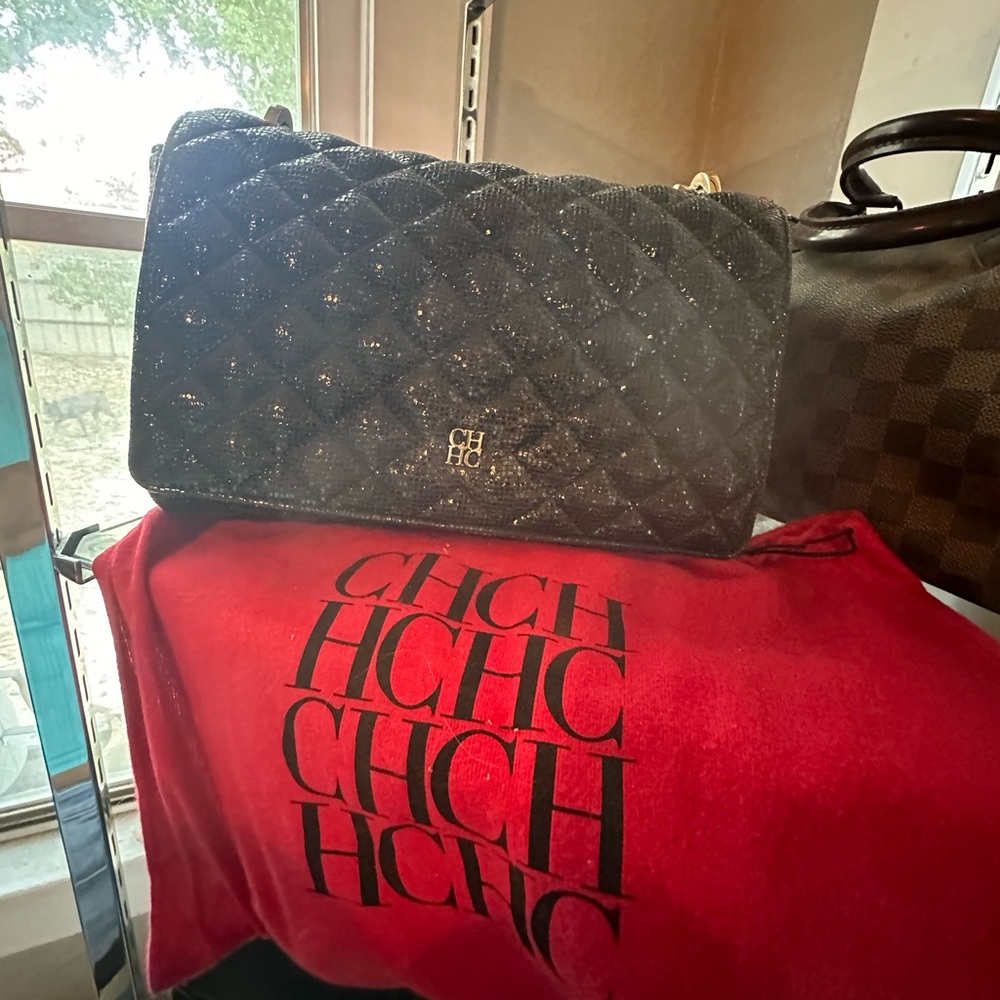 Authentic Carolina Herrera quilted crossbody bag